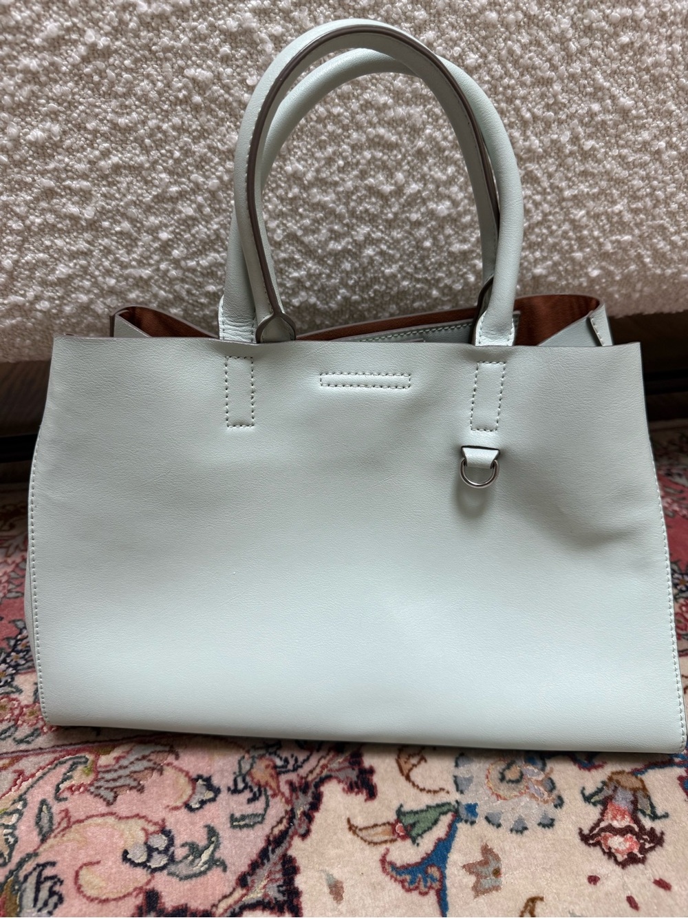 Banana Republic Genuine Leather Mint Tote / Crossbody Bag